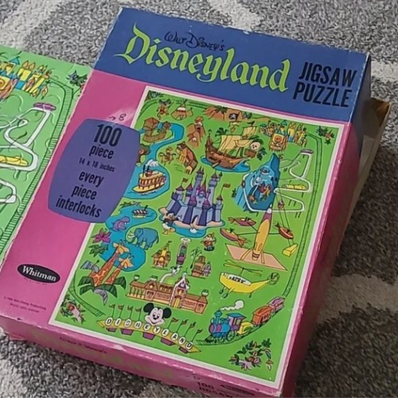 Disney Games Vintage 969 Walt Disney Produc Disneyland Jigsaw